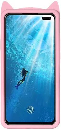 Modern Flexible Silicon Back Cover For Realme 7ProRmx2170Light Pink-thumb3