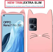 Modern Dual Protection Rubber Back Cover For Oppo Reno 7 Pro 5GBaby Pink-thumb3