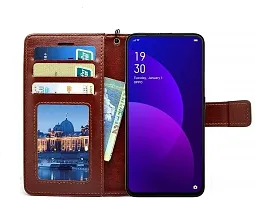 Coverblack Magnetic Case Artificial Leather,Rubber Flip Cover For Mi 10ITan Brown-thumb2