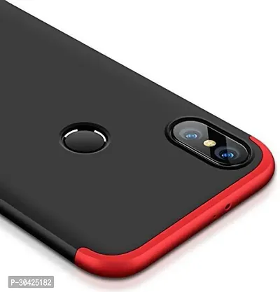 Coverblack Shock Proof Plastic Back Cover For Realme 3 , Realme 3IRed,Black-thumb2