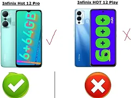 Modern Cases With Holder Silicon Back Cover For Infinix X668 , Hot 12Pro-thumb3