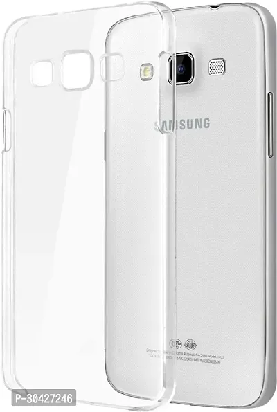 Coverblack Shock Proof Rubber Back Cover For Samsung Galaxy J7Transparent-thumb0