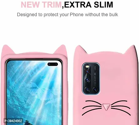 Modern Flexible Silicon Back Cover For Realme 7ProRmx2170Light Pink-thumb3