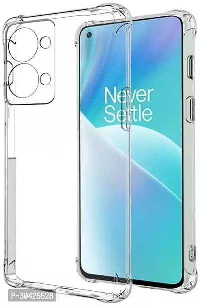 Coverblack Shock Proof Silicon Back Cover For Oneplus Nord 2T 5GTransparent-thumb2