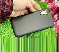 Modern Flexible Rubber Back Cover For Realme C3Black-thumb1