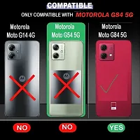 Coverblack Cases With Holder Rubber Back Cover For Motorola G84 5GTransparent-thumb3