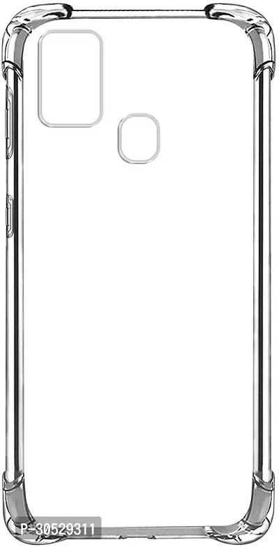 Coverblack Dual Protection Rubber Back Cover For Oppo Cph2127 , Oppo A53Transparent Totu-thumb0