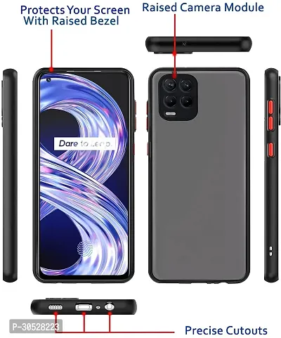 Coverblack Shock Proof Rubber,Fiber Back Cover For Realme Rmx3081 ,Realme 8ProRich Black-thumb4