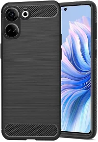 Classy Grip Case Rubber Back Cover For Tecno Ck6 , Camon 20-thumb1