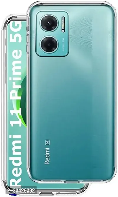 Modern Dual Protection Rubber Back Cover For Redmi 11 Prime 5G-thumb0