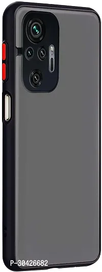 Coverblack Dual Protection Fiber Back Cover For Mi Redmi Note 10Pro MaxRich Black-thumb2