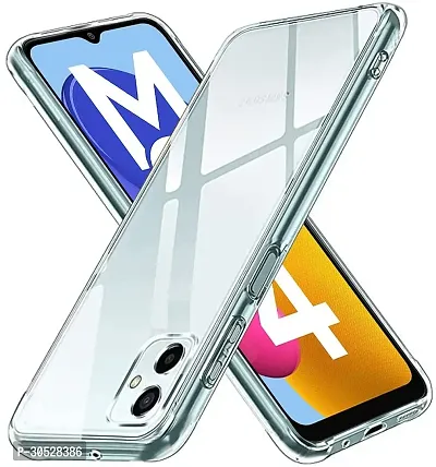 Coverblack Dual Protection Silicon Back Cover For Samsung M04Smm045FTransparent Totu-thumb2