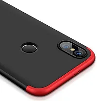 Coverblack Shock Proof Plastic Back Cover For Realme 3 , Realme 3IRed,Black-thumb1