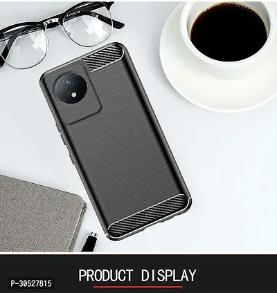 Coverblack Dual Protection Rubber Back Cover For Vivo V2217 , Y02Black-thumb5