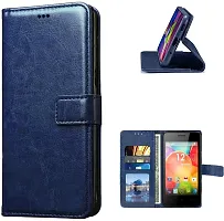 Coverblack Magnetic Case Artificial Leather,Rubber Flip Cover For Infinix Hot 11 2022Navy Blue-thumb1