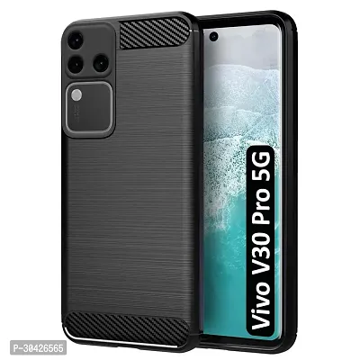 Coverblack Silicone Hybrid Matte Rubber Case Back Cover For Vivo V30 Pro 5GBlack-thumb2