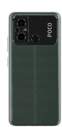 Classy Flexible Rubber Back Cover For Poco C55-thumb1