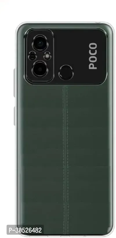 Classy Flexible Rubber Back Cover For Poco C55-thumb2