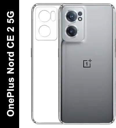 Coverblack Flexible Rubber Back Cover For Oneplus Nord Ce 2 5GTransparent