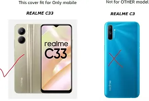 Coverblack Cases With Holder Silicon Back Cover For Realme Rmx3624 , Realme C33Transparent-thumb3