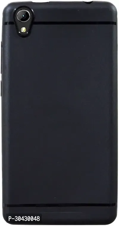 Modern Flexible Rubber Back Cover For Vivo 1820 , Vivo Y91IBlack-thumb0