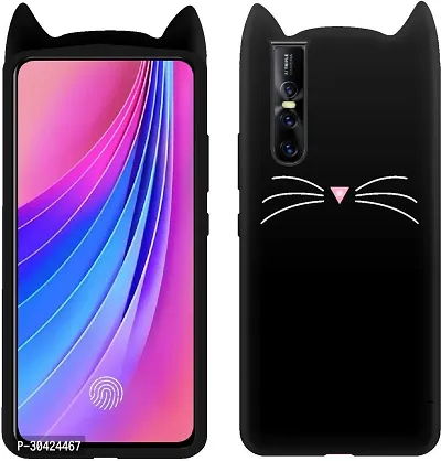 Modern Silicon Back Cover For Vivo V15 ProDark Black-thumb2