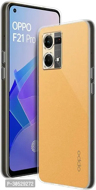 Coverblack Shock Proof Rubber Back Cover For Oppo F21 Pro 4GTransparent-thumb5