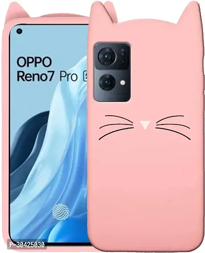 Modern Dual Protection Rubber Back Cover For Oppo Reno 7 Pro 5GBaby Pink-thumb3