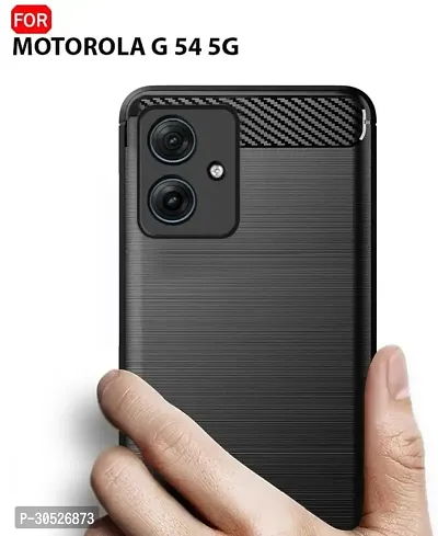 Coverblack Grip Case Rubber Back Cover For Motorola G54 5GBlack-thumb5