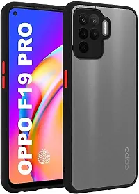 Coverblack Camera Bump Protector Polycarbonate Back Cover For Oppo F19 ProBlack Smoke-thumb1