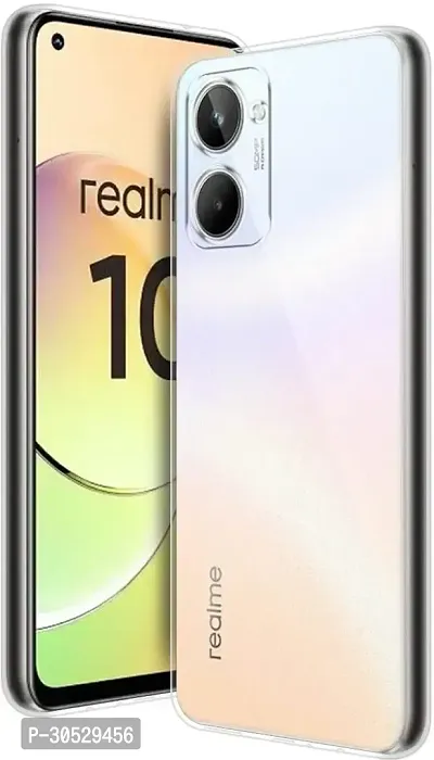 Coverblack Matte Finish Rubber Back Cover For Realme Rmx3630 , Realme_10Transparent Totu-thumb0