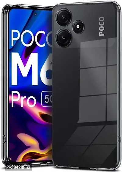 Modern Dual Protection Silicon Back Cover For Mi Poco M6Pro 5G 2023  Totu-thumb2