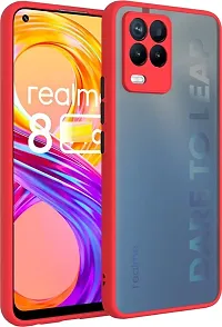 Coverblack Dual Protection Polycarbonate Back Cover For Realme 9 5GAttractive Red-thumb1