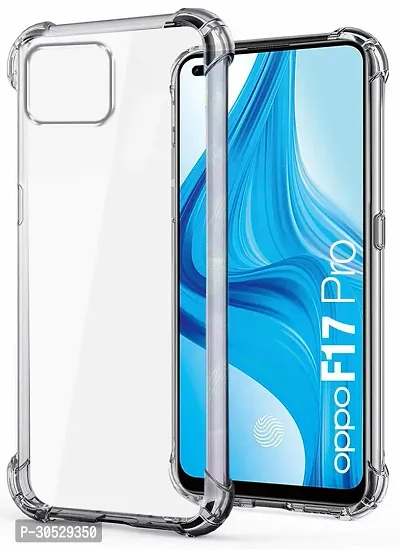 Coverblack Flexible Rubber Back Cover For Oppo Cph2119 ,Oppo F17ProTransparent Totu-thumb2