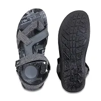 Grey Synthetic Sandals For Men-thumb2