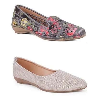 Fabbmate Trendy and Fashionable Collection Casual Shoes for Women's Combo of 2 Multicolor 374