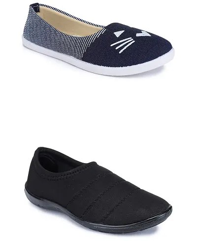 New_in Fabbmate Trendy And Fashionable Collection Casual Shoes For Womens Combo Of 2