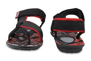 Men's Stylish and Trendy Red Printed Synthetic Casual Comfort Sandals-thumb2