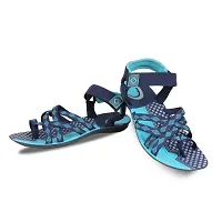 Men's Stylish and Trendy Multicoloured Self Design Synthetic Casual Comfort Sandals-thumb1