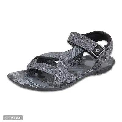 Grey Synthetic Sandals For Men-thumb4