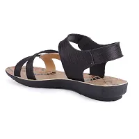 Fabbmate Trendy Collections of Sandal for Women's Black UK 4-thumb3