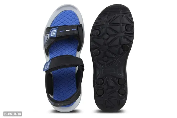 Fabbmate Men's Navy and Black Red casual Sandal-thumb2