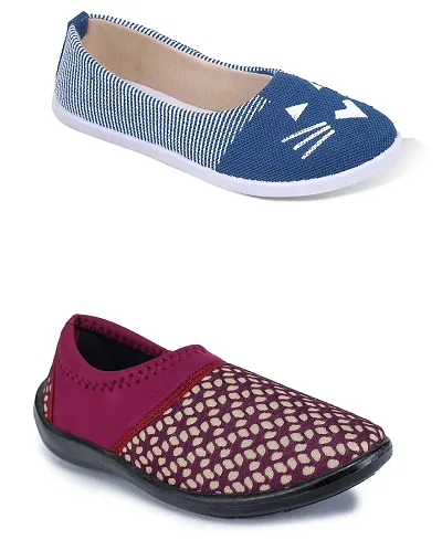 Fabbmate Trendy And Fashionable Collection Casual Shoes For Womens Combo Of 2