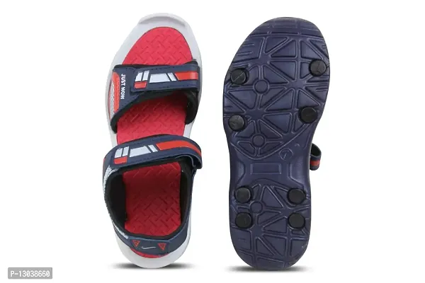 Fabbmate Men's Red & Blue Casual Sandal 9 UK-thumb4
