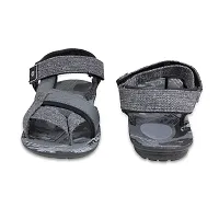 Grey Synthetic Sandals For Men-thumb1