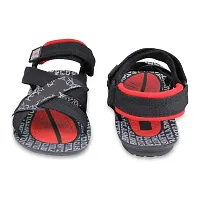 Fabbmate Men's Navy and Black Red casual Sandal-thumb4