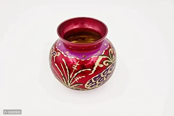 Stylish Fancy Multicolour(Pvd) Brass Flower Vase 4 Inch X 5 Inch-thumb0