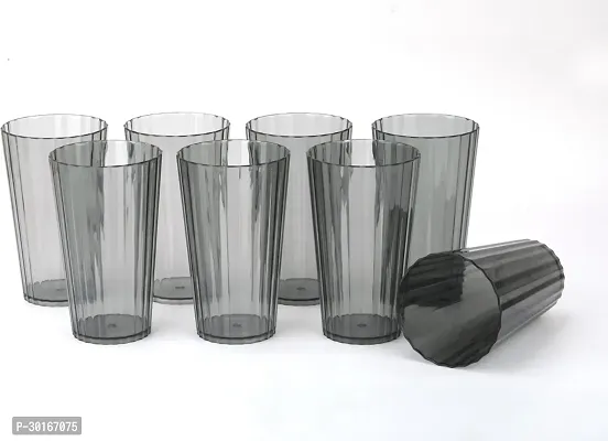 Elite Transparent Unbreakable Plastic Glass Set Of 8-thumb2