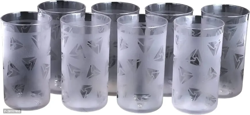 Elite Transparent Unbreakable Plastic Glass Set Of 8