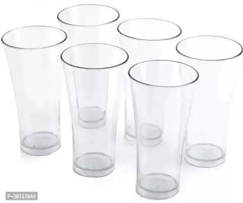 Elite Transparent Unbreakable Plastic Glass Set Of 6